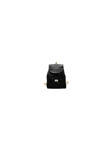 Hindbag MINI ELIOT - COTON BIO - NOIR sac à dos eliot Maroquinerie