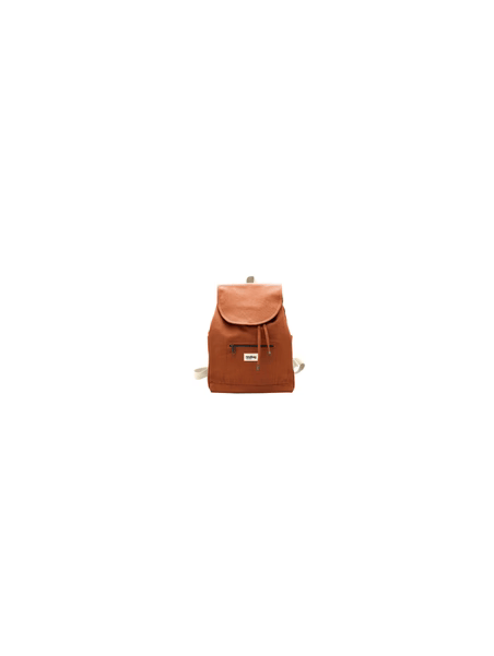 Hindbag MINI ELIOT - COTON BIO - SIENNE sac à dos eliot Maroquinerie