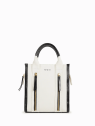 Nat & Nin MINI OPERA - TOILE ET CUIR - NOI petit sac porté travers sacs-a-mains