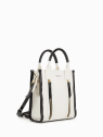 Nat & Nin MINI OPERA - TOILE ET CUIR - NOI petit sac porté travers sacs-a-mains