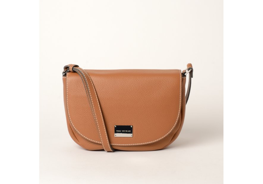 Mac Douglas BALTAZAR-CIENNA - CUIR DE VACHET porté travers mini baltazar Sac business