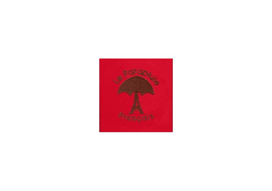 le parapluie français LPF68 - POLYESTER - ROUGE aprapluie canne 10 brins Petite maroquinerie
