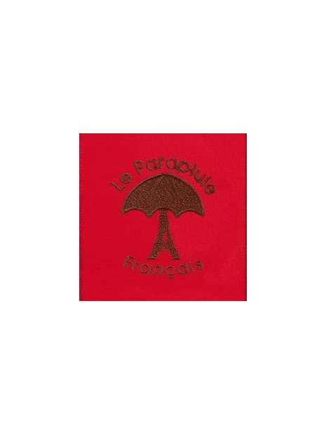 le parapluie français LPF68 - POLYESTER - ROUGE aprapluie canne 10 brins parapluies