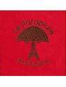 le parapluie français LPF68 - POLYESTER - ROUGE aprapluie canne 10 brins parapluies