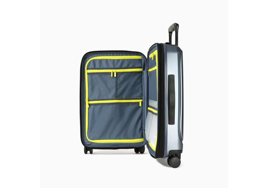 Elite Bagage E2125 - POLYCARBONATE - BLEU ARD valise 65cm ligne pure Valises