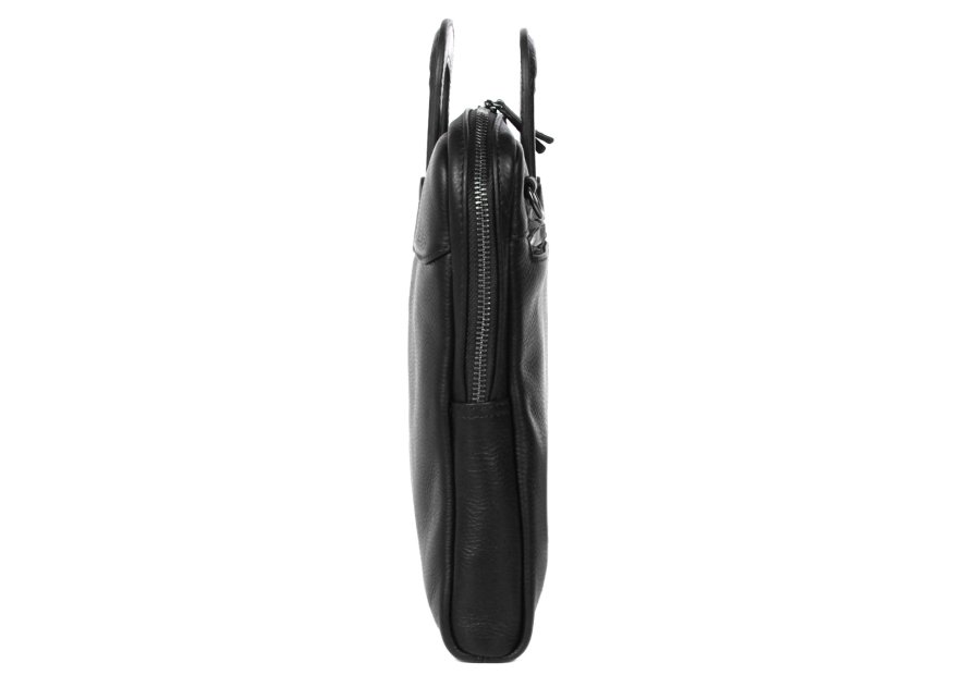 Gerard Henon 6944 - CUIR DE VACHETTE - NOIR - porte documents slim 13" Porte-documents