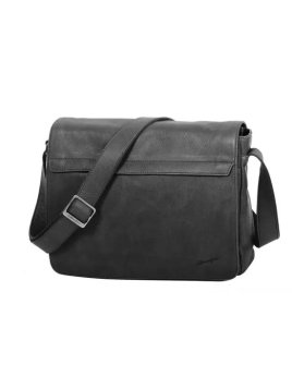 Gerard Henon 7172 - CUIR DE VACHETTE - NOIR besace Maroquinerie