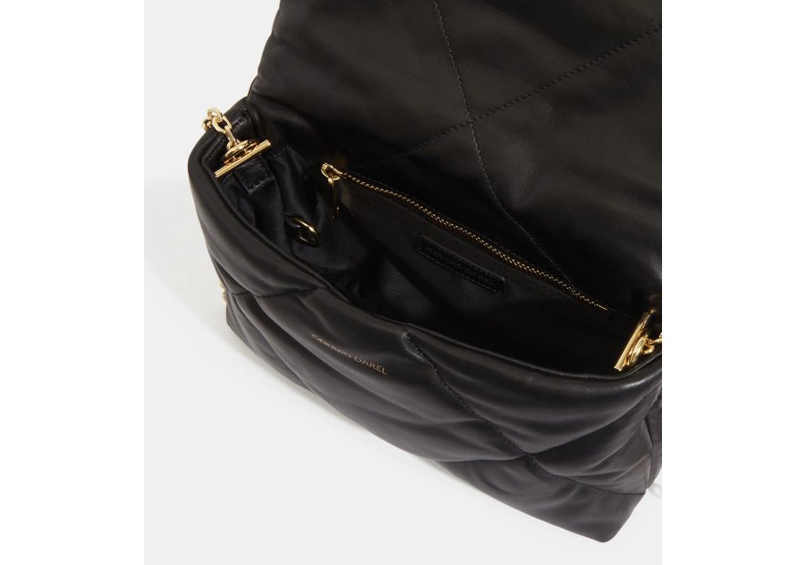 Gerard Darel LE FANNY/457 - CUIR D'AGNEAU - N sac rabat le fanny Sac business