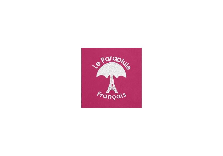 le parapluie français LPF67 - POLYESTER - FUSHIA. parapluie pliant uni automatique Petite maroquinerie