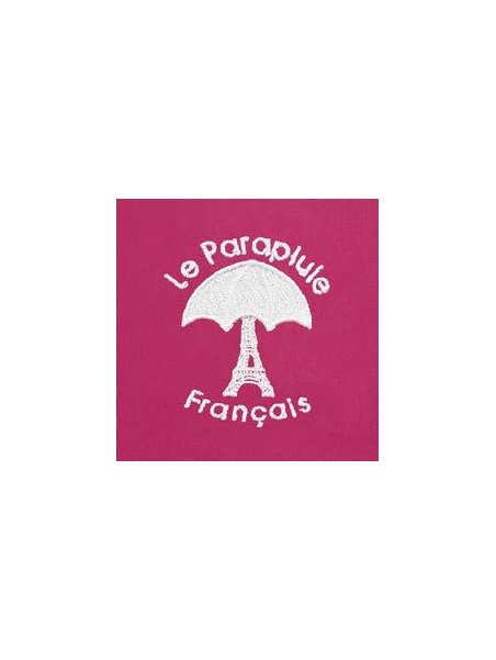le parapluie français LPF67 - POLYESTER - FUSHIA. parapluie pliant uni automatique Petite maroquinerie