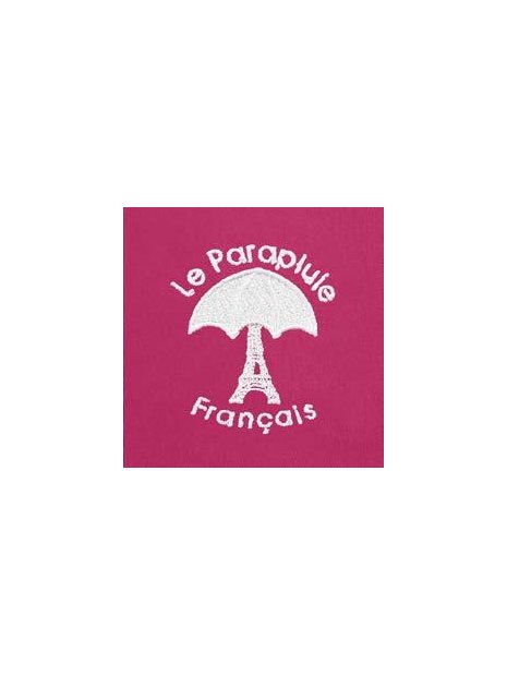 le parapluie français LPF67 - POLYESTER - FUSHIA. parapluie pliant uni automatique pliant-mixte