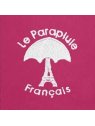 le parapluie français LPF67 - POLYESTER - FUSHIA. parapluie pliant uni automatique pliant-mixte