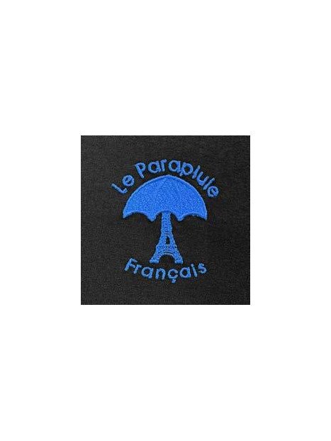 le parapluie français LPF67 - POLYESTER - NOIR/BLEU -  parapluie pliant 8 brins Parapluies