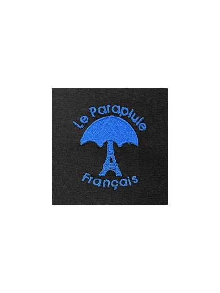 le parapluie français LPF67 - POLYESTER - NOIR/BLEU -  parapluie pliant 8 brins Parapluies