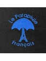 le parapluie français LPF67 - POLYESTER - NOIR/BLEU -  parapluie pliant 8 brins parapluies