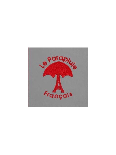 le parapluie français LPF67 - POLYESTER - GRIS FONCÉ parapluie pliant uni automatique pliant-mixte