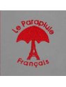 le parapluie français LPF67 - POLYESTER - GRIS FONCÉ parapluie pliant uni automatique pliant-mixte