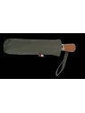 le parapluie français LPF67 - POLYESTER - GRIS FONCÉ parapluie pliant uni automatique pliant-mixte