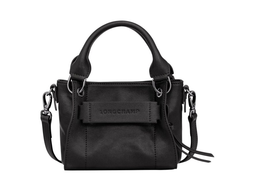 Longchamp 10254/HCV - CUIR DE VEAU - NOIR  sac à main xs 3d Sac business