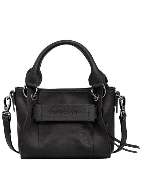 Longchamp 10254/HCV - CUIR DE VEAU - NOIR sac à main xs 3d sacs-a-mains