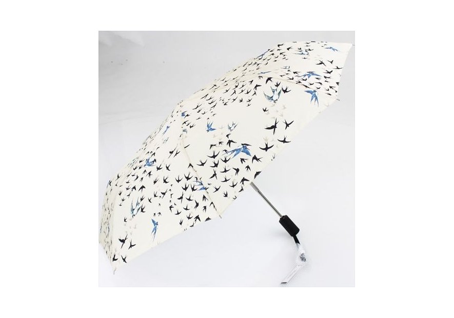 Maison Pierre Vaux VX-1713 - POLYESTER - CRÉME parapluie femme pliant hirondelles vaux Petite maroquinerie