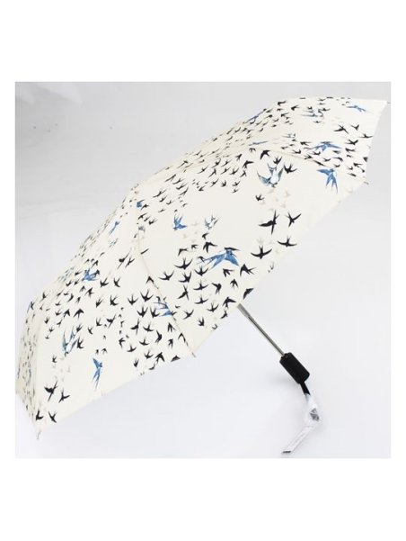 Maison Pierre Vaux VX-1713 - POLYESTER - CRÉME parapluie femme pliant hirondelles vaux Petite maroquinerie