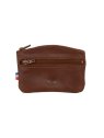 Frandi 204/5 - AUTHENTIQUE CUIR GRAS -  porte monnaie plat zip/zip devant porte-monnaie-femme