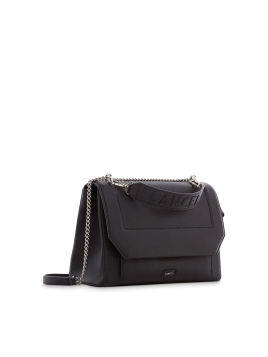 Lancel A09223 - CUIR DE VACHETTE - NOIR Lancel Ninon l - Sac Rabat