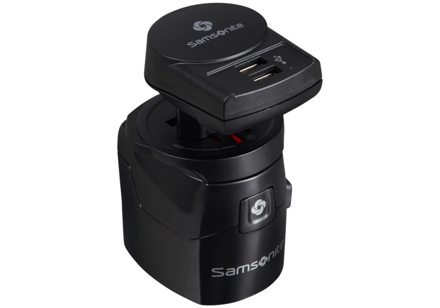 Samsonite 149298 - PLASTIQUE - NOIR adaptateur de voyage Accessoires de voyage
