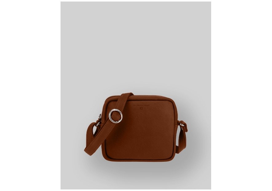 Les Ateliers Foures B121 - CUIR DE VACHETTE - FAUVE les ateliers foures petit sac carré porté travers Sac business