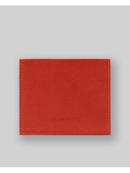 Les Ateliers Foures B20 - CUIR DE VACHETTE - ORANGE. fourès-baroudeuse-portemonnaie billet 6cc Portefeuilles