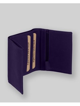 Les Ateliers Foures B20 - CUIR DE VACHETTE - MYRTILL fourès-baroudeuse-portemonnaie billet 6cc Portefeuilles