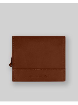 Les Ateliers Foures B22. - CUIR DE VACHETTE - FAUVE b22. Porte-monnaie