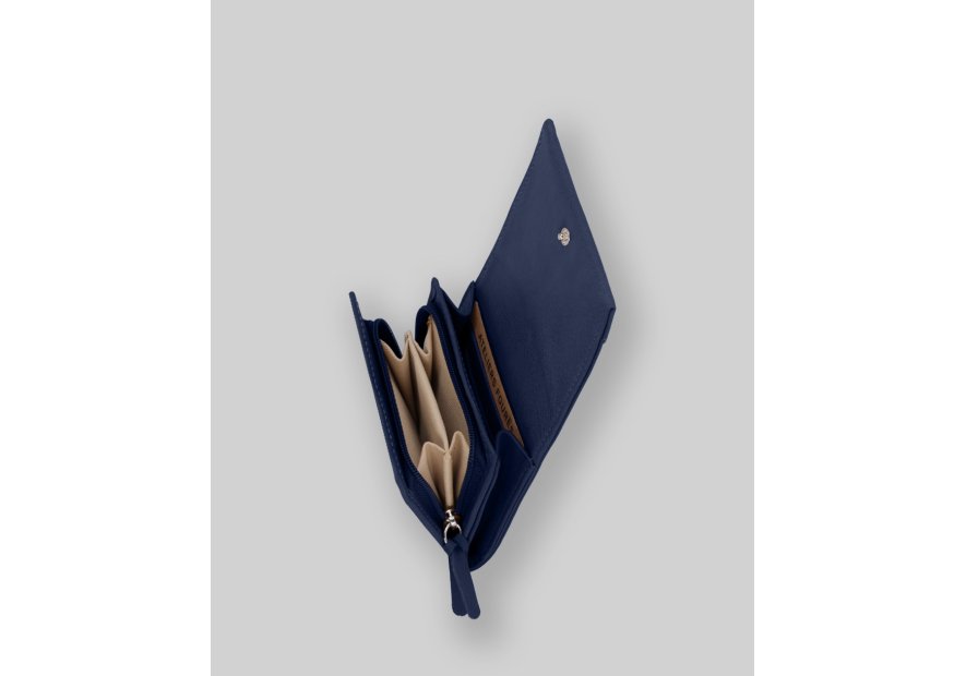 Les Ateliers Foures B22. - CUIR DE VACHETTE - OCEAN b22. Porte-monnaie