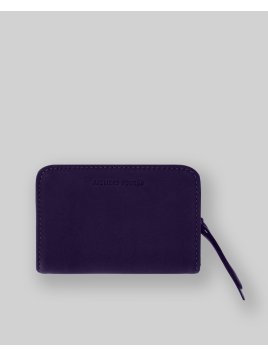 Les Ateliers Foures B23 - CUIR DE VACHETTE - MYRTILL porte monnaie et billet zip dos à dos mixte Portefeuilles