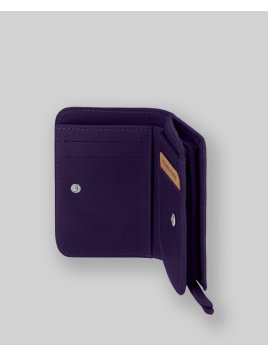 Les Ateliers Foures B23 - CUIR DE VACHETTE - MYRTILL porte monnaie et billet zip dos à dos mixte Portefeuilles