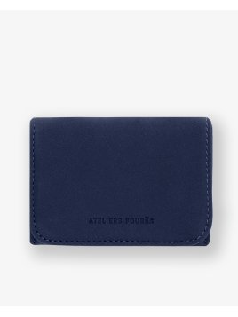 Les Ateliers Foures B24 - CUIR DE VACHETTE - OCÉAN porte monnaie et billet boite les ateliers fourès Portefeuilles