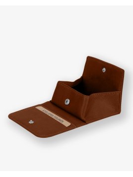 Les Ateliers Foures B24 - CUIR DE VACHETTE - FAUVE porte monnaie et billet boite les ateliers fourès Portefeuilles