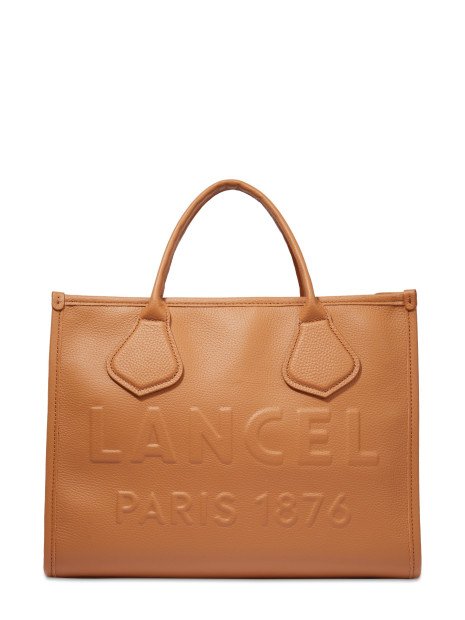 Lancel A12996 - CUIR DE VACHETTE - CAME cabas zippé m jour de lancel sac-porte-main