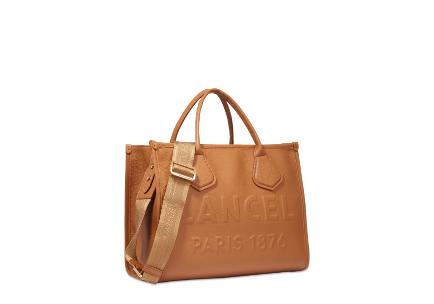 Lancel A12996 - CUIR DE VACHETTE - CAME cabas zippé m jour de lancel Sac porté main