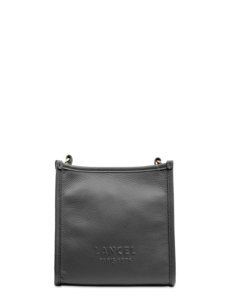 Lancel A13172 - CUIR DE VACHETTE - NOIR sac besace plate bandoulière jour de lancel sacs-a-mains