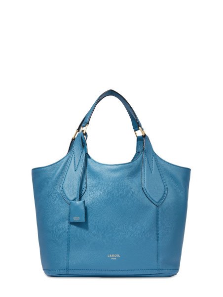 Lancel A13235 - CUIR DE VACHETTE - BLEU alphonse porté épaule Sac business