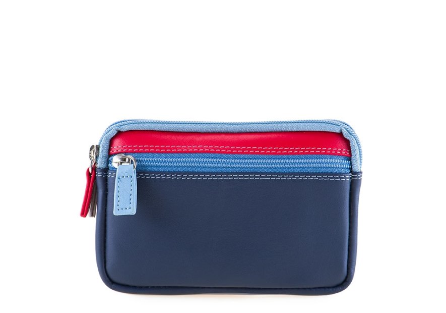 mywalit 1265 - CUIR DE VEAU - ROYAL - 12 porte-monnaie à double zip en cuir petit format Porte-monnaie