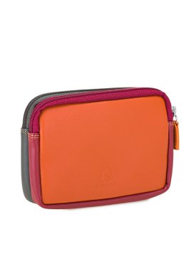 mywalit 1265 - CUIR DE VEAU - LUCCA - 16 porte-monnaie à double zip en cuir petit format Porte-monnaie
