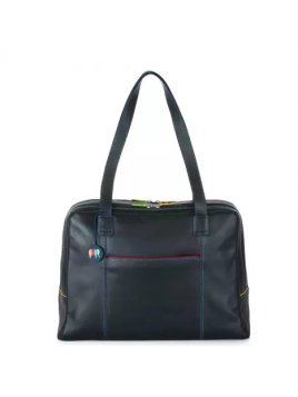 mywalit 1808 - CUIR DE VEAU - 4 NOIR PAC shopping affaire Sac business