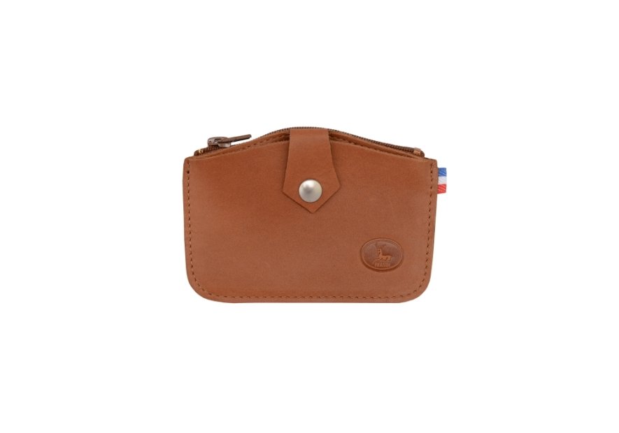 Frandi 205/96 - NUBUCK - GOLD porte monnaie plat patte Porte-monnaie