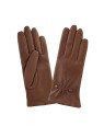 Glove Story 21481SN - CUIR D'AGNEAU - CORK - gant femme boutons doublé soie gants