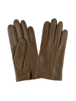Glove Story 22027SN - CUIR D'AGNEAU - CORK - gants homme 3 baguette soie Gants