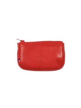 Frandi 262/03 - CUIR CLASSIQUE - ROUGE frandi-classic-porte monnaie zip plat Porte-monnaie