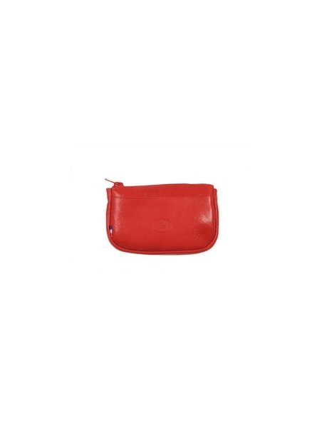 Frandi 262/03 - CUIR CLASSIQUE - ROUGE frandi-classic-porte monnaie zip plat Porte-monnaie